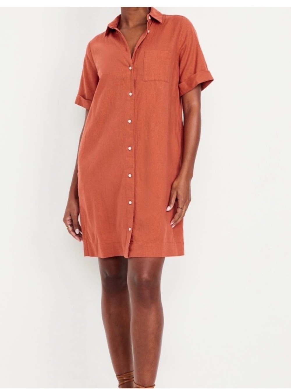 Old Navy linen-blend Shirt Dress